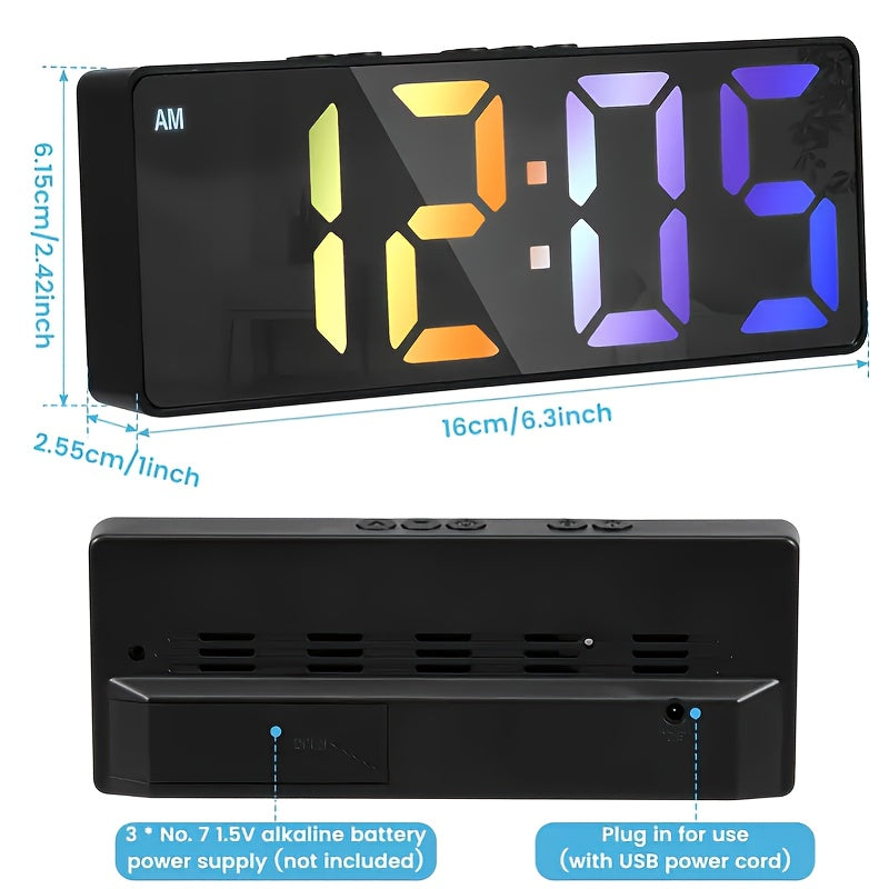 DigiTime Clock - Stijlvolle LED Wekker met Datumweergave