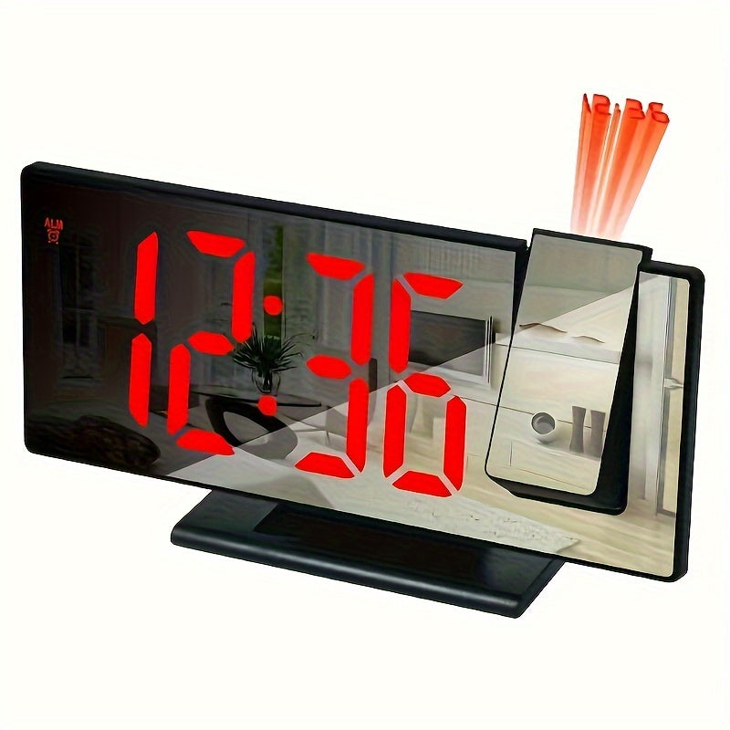 ProjectTime Clock - Stijlvolle Grote LED Projectiespiegel