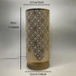 LumiPattern - USB Tafellamp met Metalen Frame