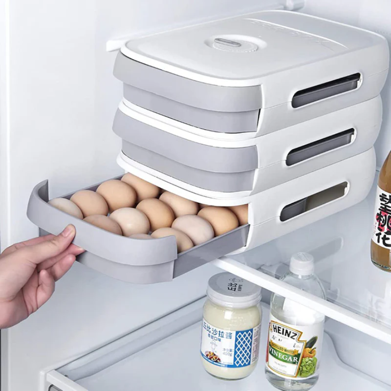 EggSafe Organizer - Stijlvolle Opbergdoos Voor Eieren