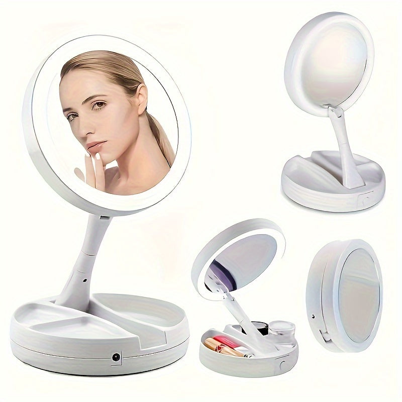 GlowMirror - Draagbare Make-up Spiegel met LED