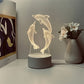 GeoDolphin - Trendy 3D Illusie Tafelverlichting