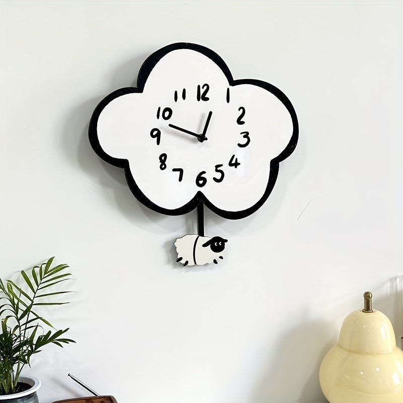 CloudSwing Clock – Schommelend Schaap Wandklok