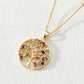 Elegante Luna Levensboom Hanger van Zirkonia - Oogverblindende Halsketting