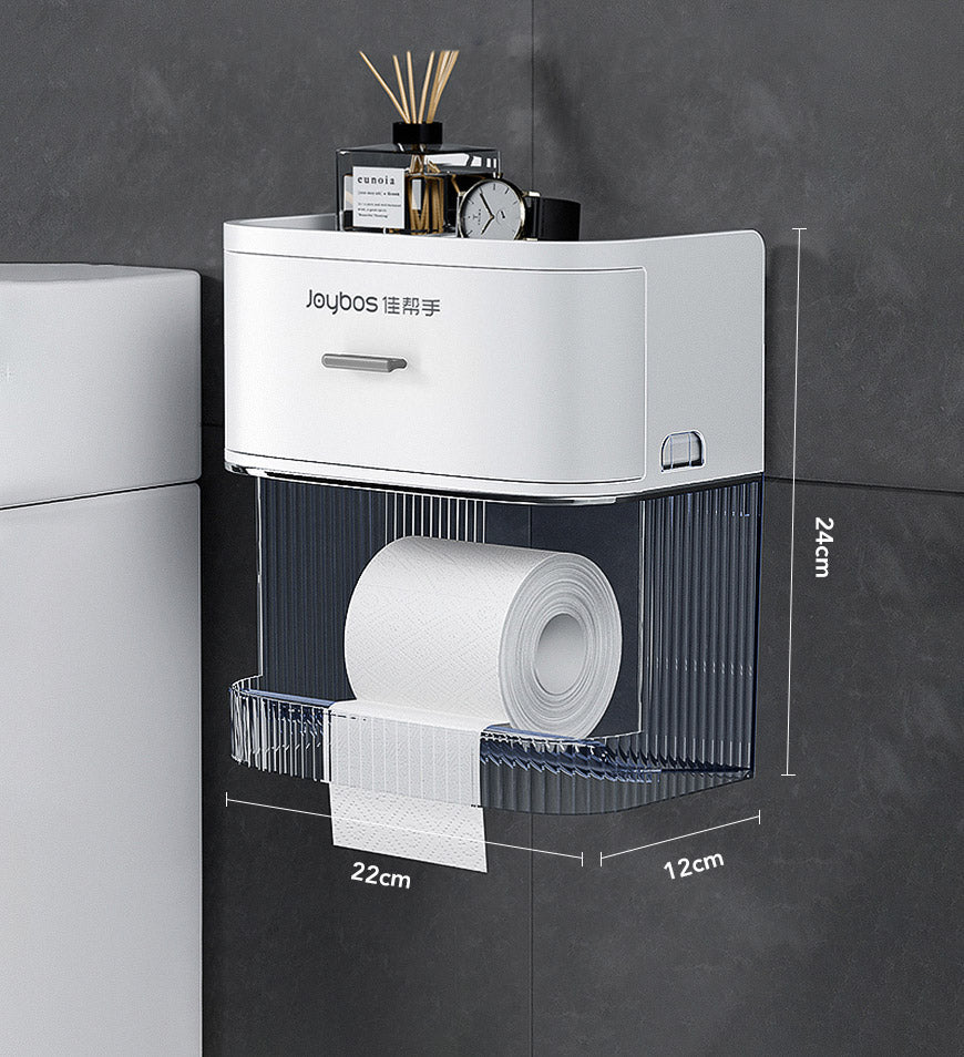 SmartStore - Luxe Toilettenpapierhouder met Opbergruimte