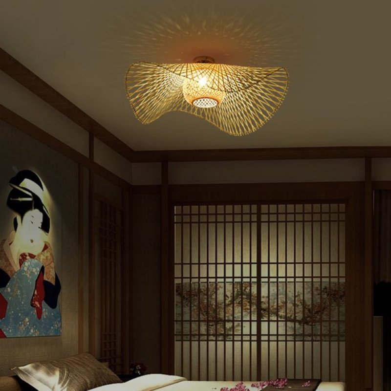 MutoCraft - Elegante Rotan Hanglamp met Japanse Invloeden