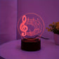 MelodyGlow Lamp - USB Tafellamp met Muzieknoten