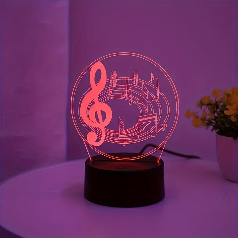 MelodyGlow Lamp - USB Tafellamp met Muzieknoten