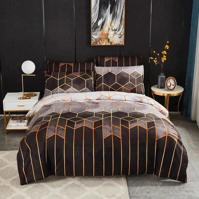 Geometrisch Luxe Dekbedovertrek – Ademend & Verkoelend