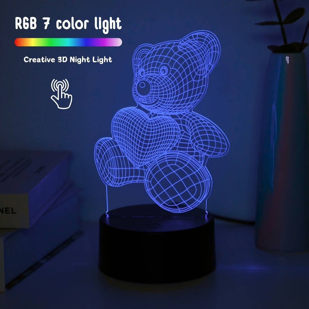 LumiBear – 3D Illusie Nachtlamp Teddybeer