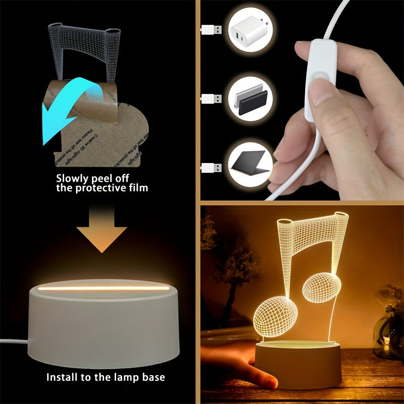 LumiNote - 3D LED Muzieknoot Nachtlamp