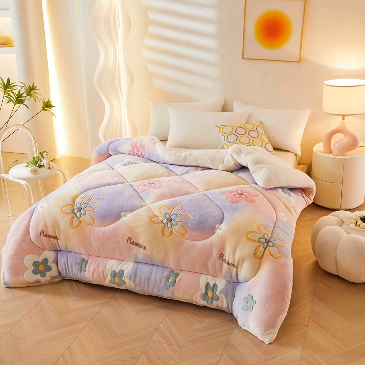 FloralDream – Zacht Fleece Winter Dekbed