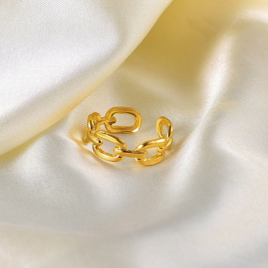 NexaTwist - Trendy Gedraaide Ring Schakel