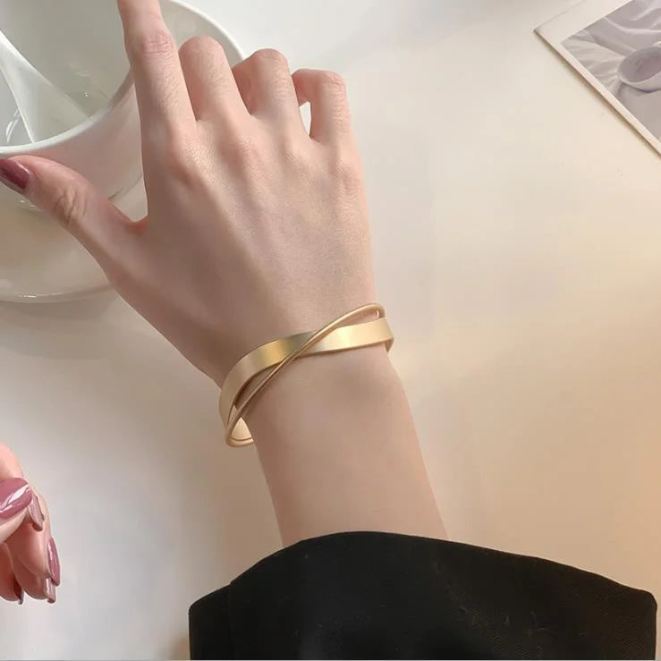 Gouden Oneindigheid Armband - Elisa Matte Afwerking