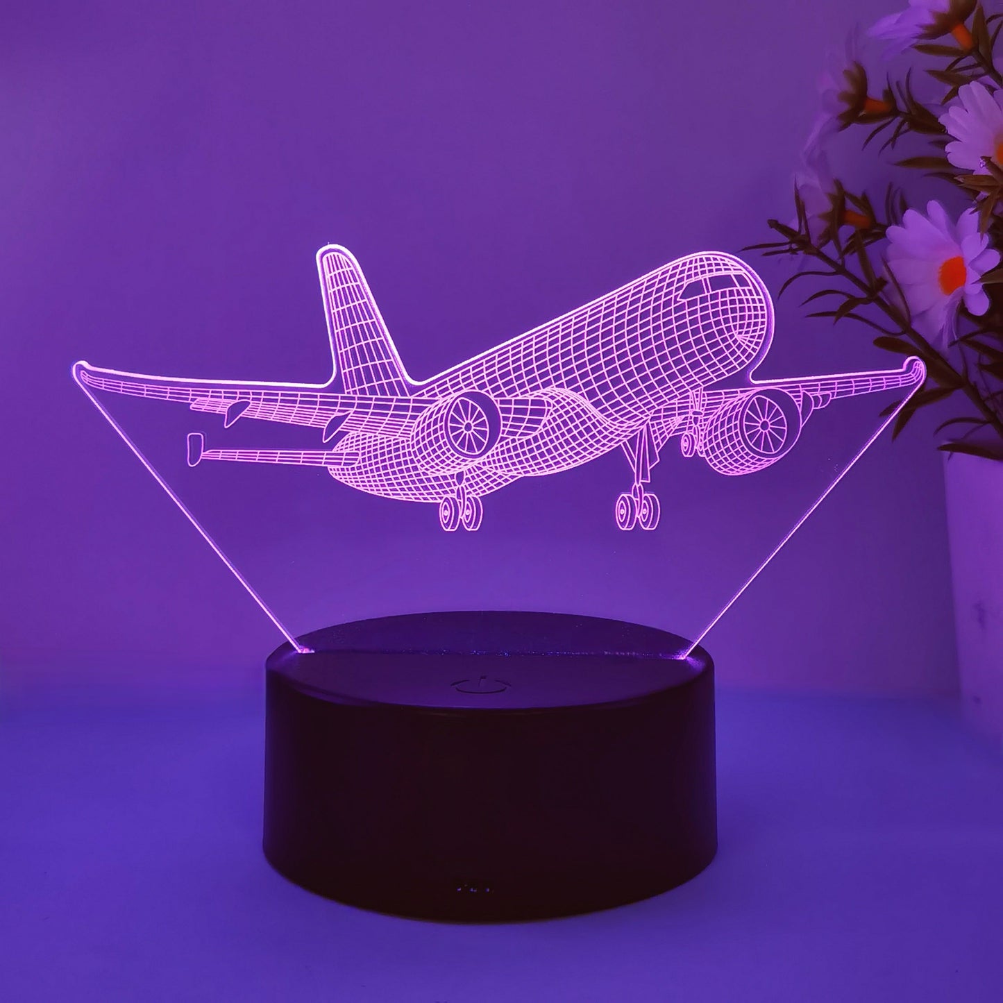 SkyGlow – 3D Vliegtuig LED Nachtlamp met USB