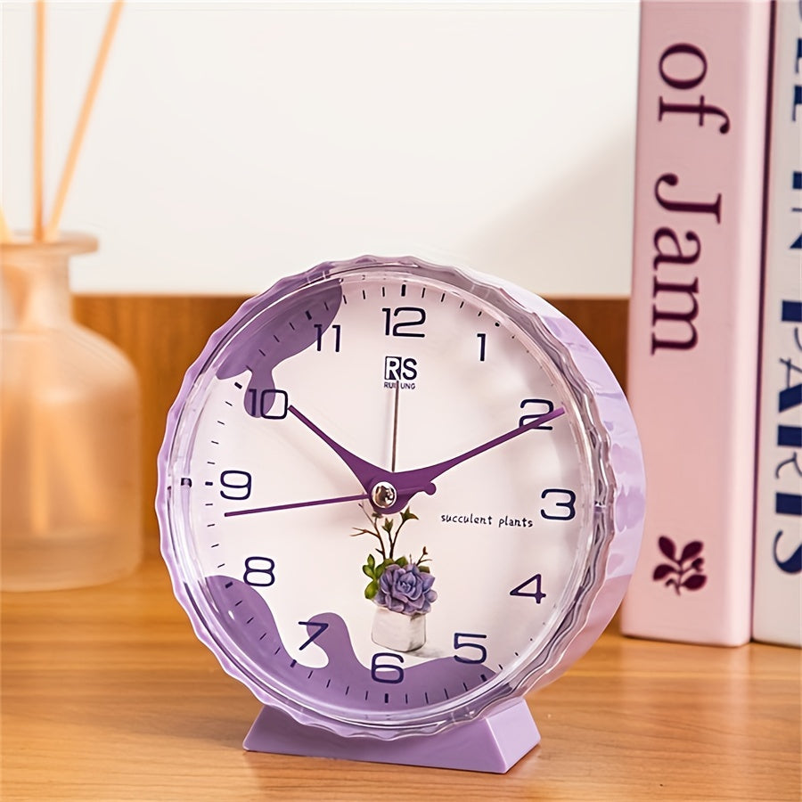 FloraTime Clock - Elegante Bloemenweker met Alarm