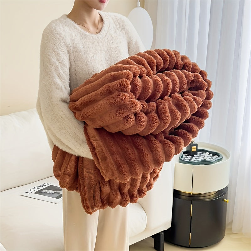 LuxFaux – Luxe Konijnenvacht Deken voor Ultiem Comfort