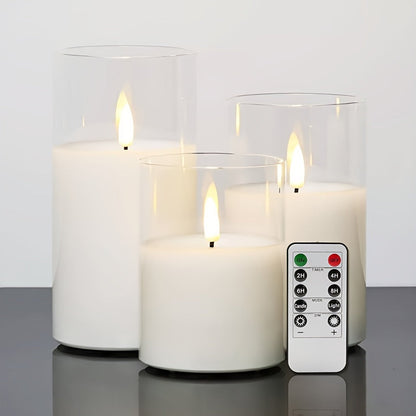GlowLights – Set van 3 LED Kaarsen met Afstandsbediening