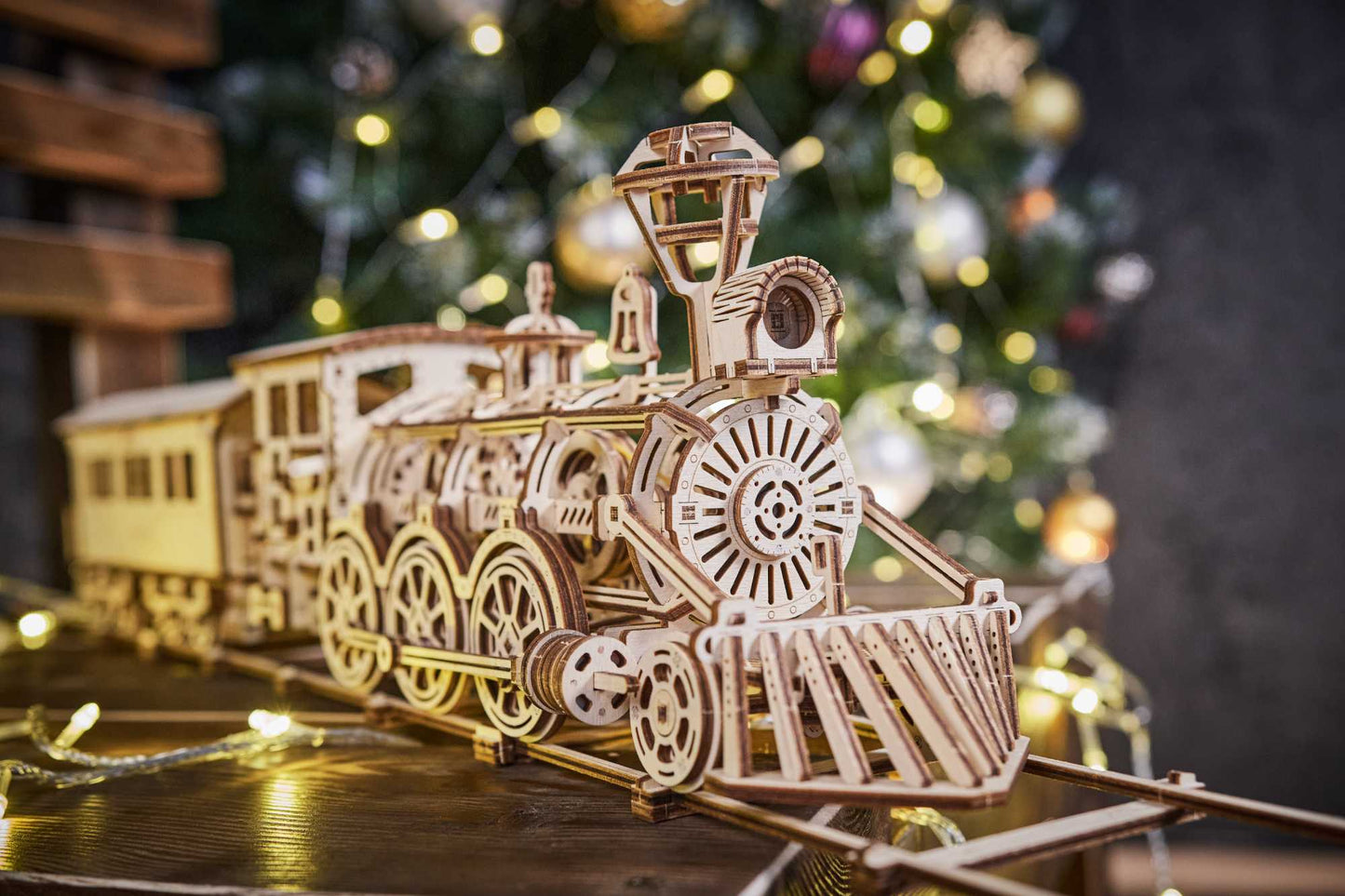 TrainCraft 3D Puzzel - Historische Locomotief met Waggon