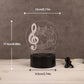 MelodyGlow Lamp - USB Tafellamp met Muzieknoten