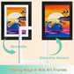 KidArtFrame – Cartoon Kinderfotolijst met Houten Frame