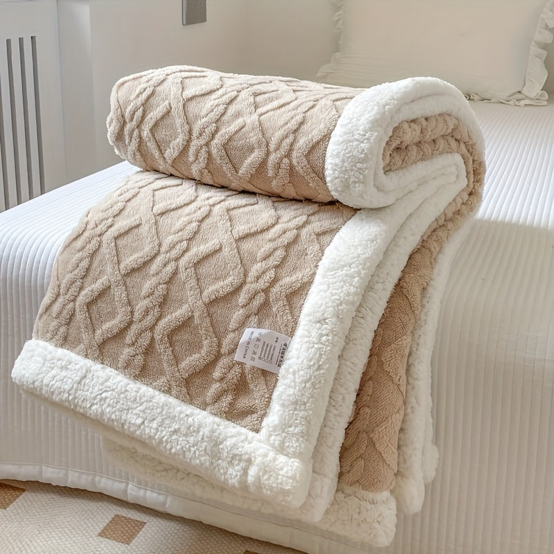 Stijlvolle Omkeerbare Fleece Deken voor Ultiem Comfort en Warmte