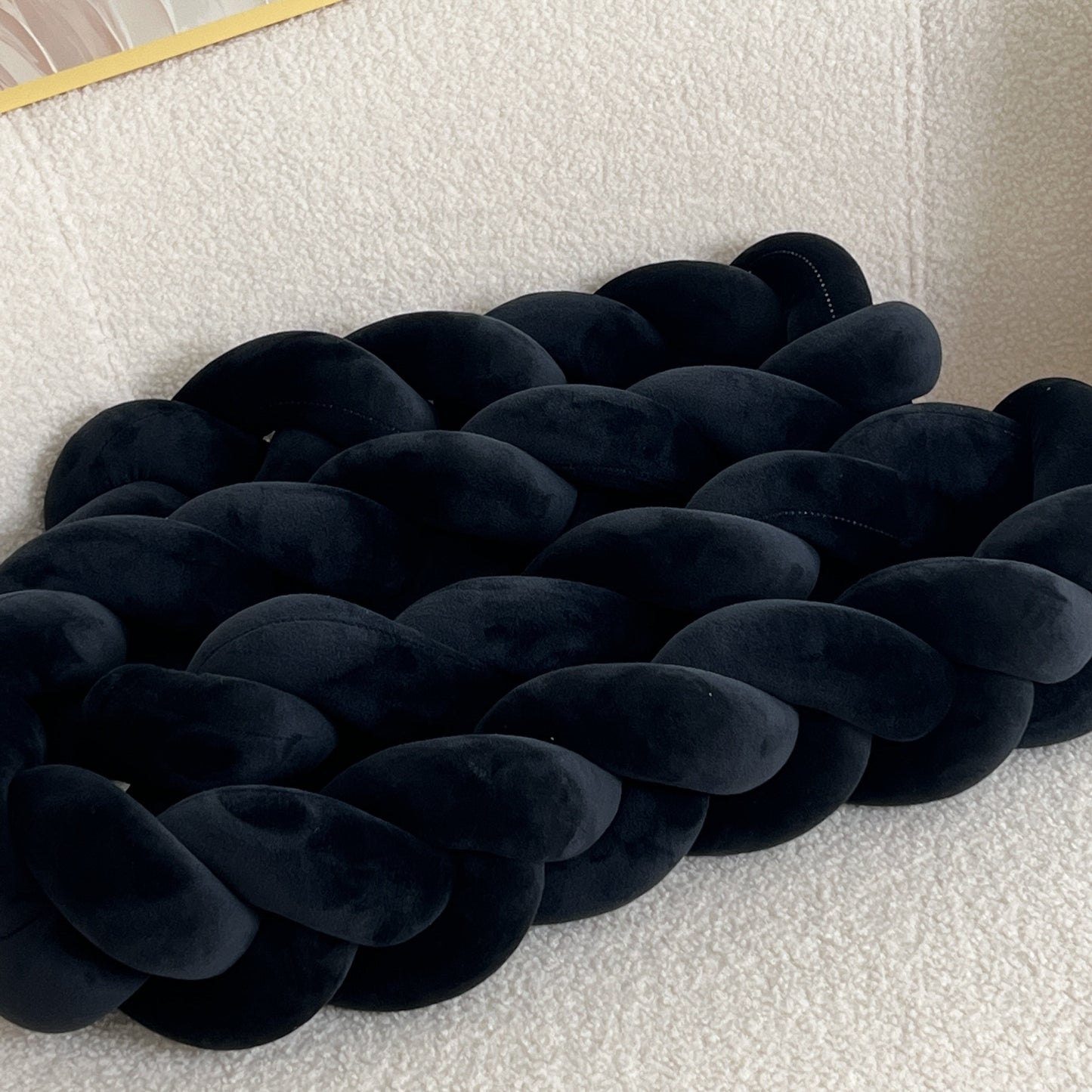 WaveCushion - Modern Wasbaar Vloerkussen met Geometrie