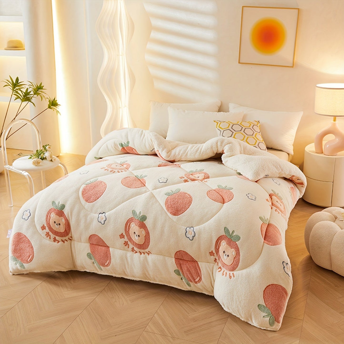 FloralDream – Zacht Fleece Winter Dekbed