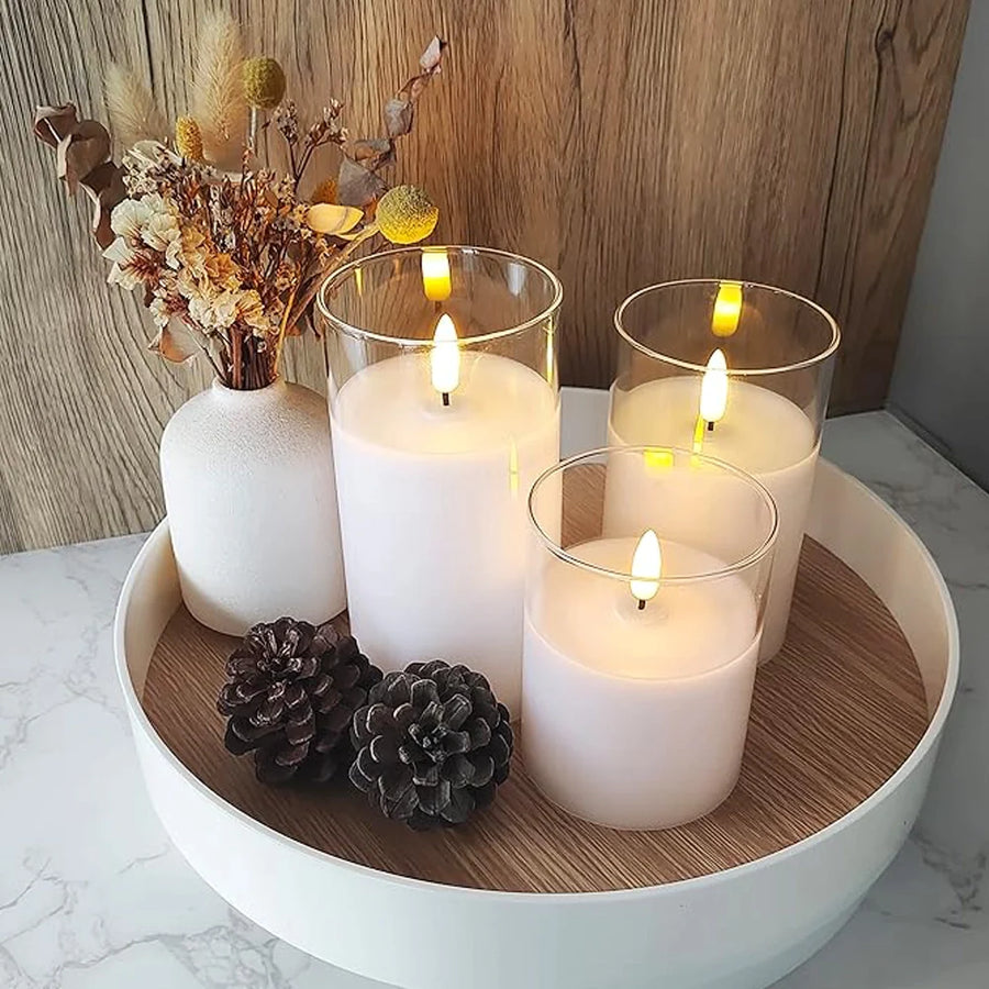 Draadloze Kaarsenset Deluxe - Set van 3 Kaarsen