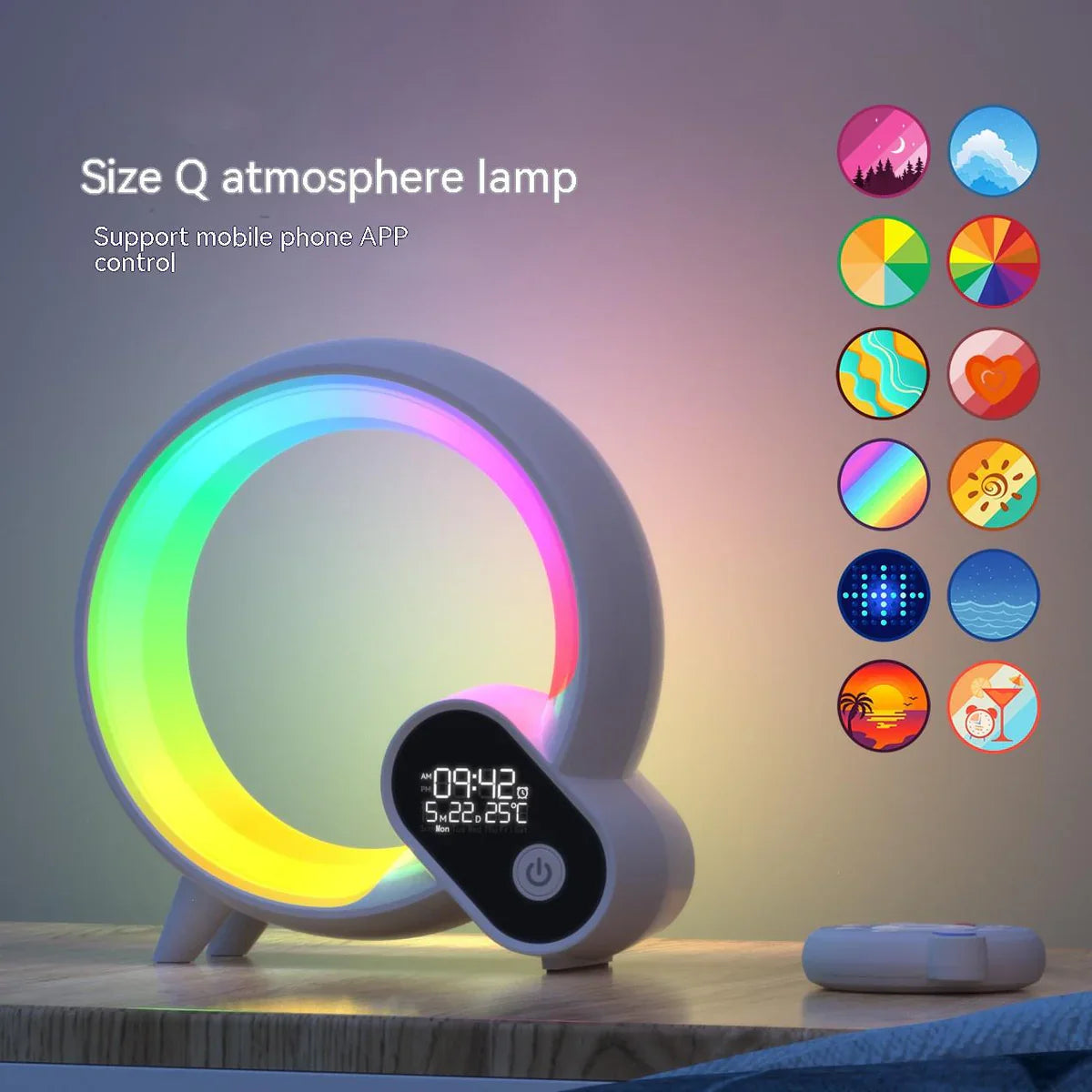 LioraGlow - Slimme Nachtlamp met Kleuren & Geluid
