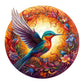 WoodenPuzzle – Houtkunst met Schwebende Kolibri