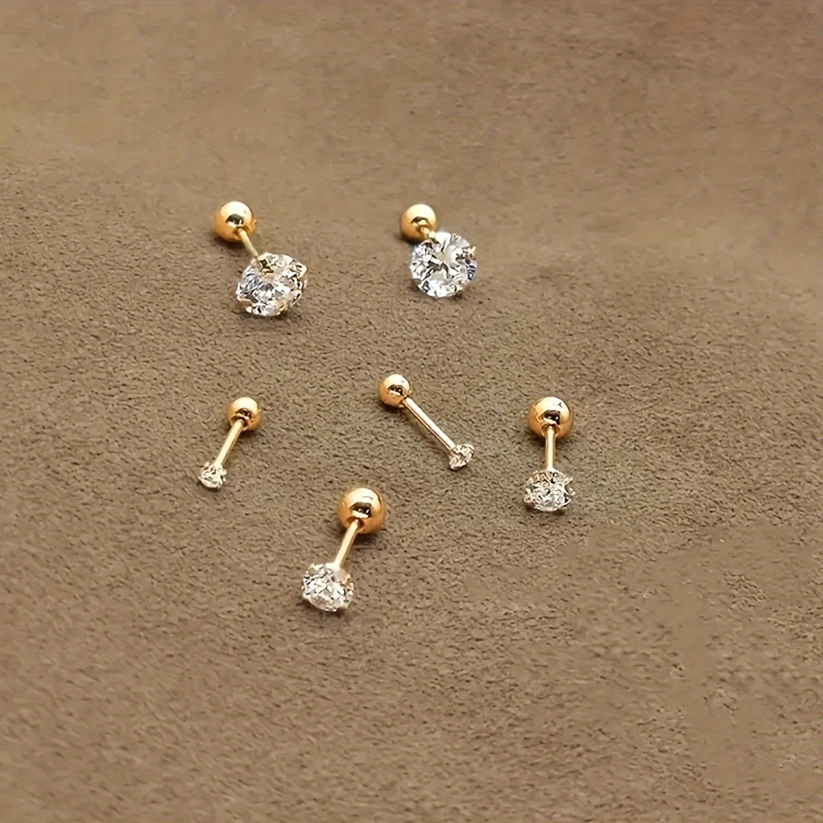 Lumen Sparkle - Tijdloze Titanium Zirkonia Oorknopjes