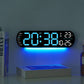 LumoView Clock - Slimme LED Wandklok met Datum & Temp