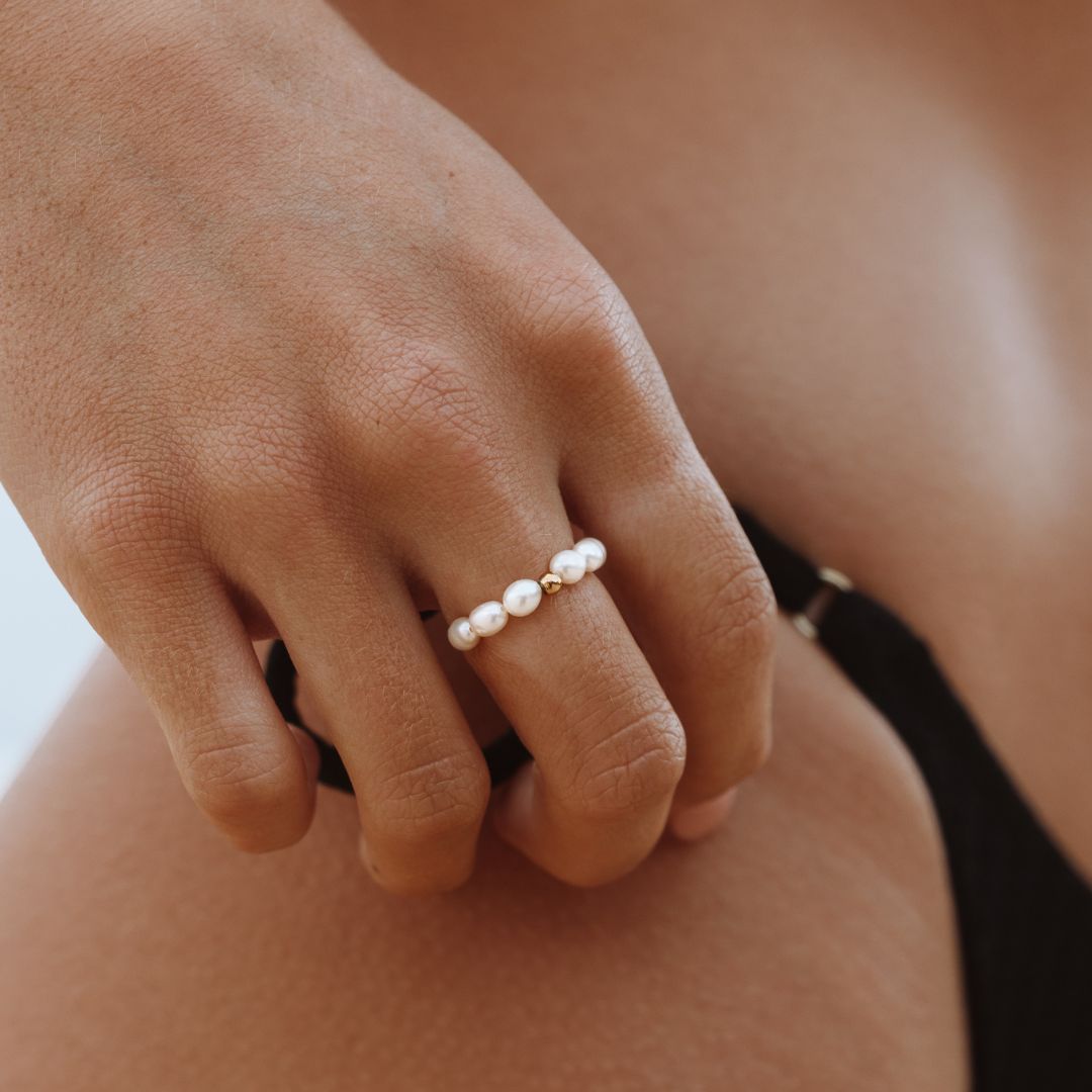 Elegante Oceaan Parel Ring voor Dames - Unieke Parelsieraden