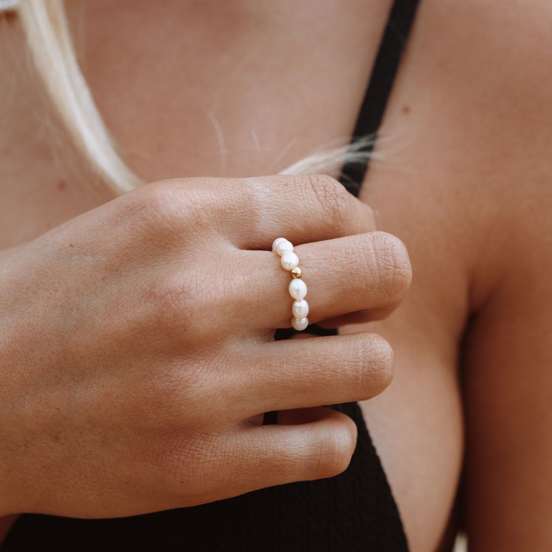 Elegante Oceaan Parel Ring voor Dames - Unieke Parelsieraden