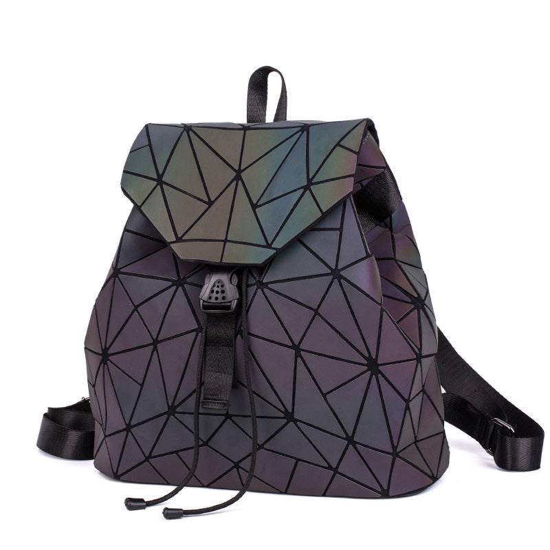 GinaGlow - Geometrische Glow-in-the-Dark Rugtas