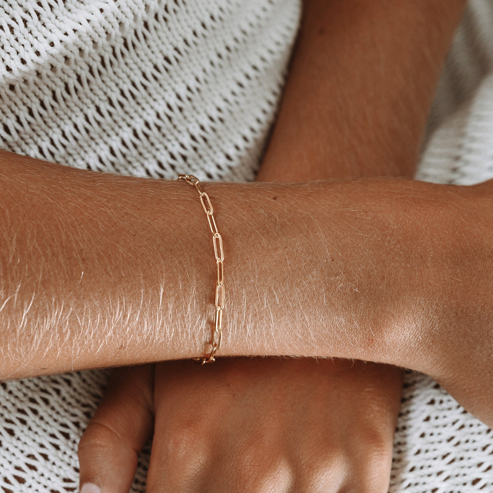 Nova Paperclip Link Bracelet