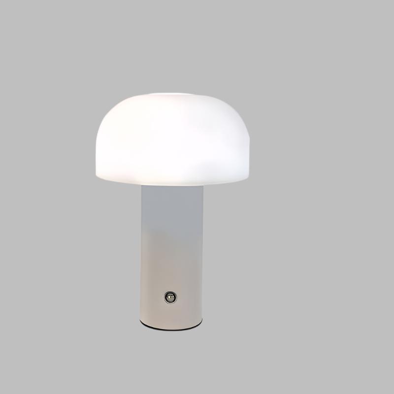 MushroomGlow - Minimalistische Draadloze Tafellamp met Dimfunctie