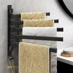 Towelix 5-Arms Handdoekenrek – Modern en Praktisch in Zwart