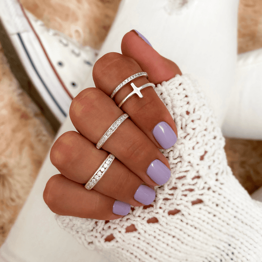 Elegante Dubbele Kruisring - Celeste