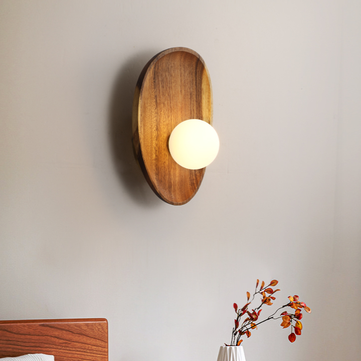 BoisLumi Wall – Natuurlijke Houten Wandlamp voor Sfeervolle Verlichting