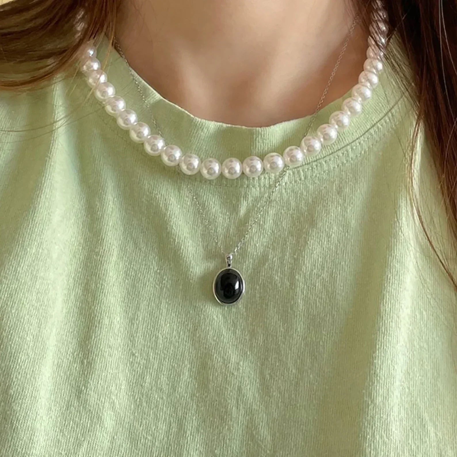 Elegant Zwarte Opaal Ketting | Een Indrukwekkend Stijlstatement