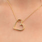 BoldHeart Ketting – Elegante Open Hart Hanger
