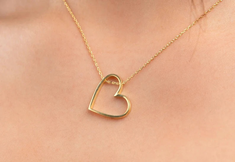 BoldHeart Ketting – Elegante Open Hart Hanger