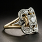 Celestine Vintage Gold Zirconia Ring - A Timeless Treasure