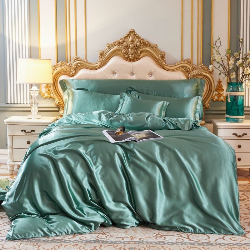 Luxe Satin Bedset – Elegante Beddecoratie voor Slaapcomfort