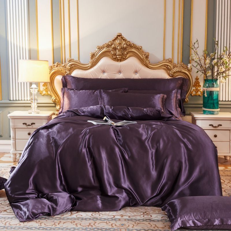 Luxe Satin Bedset – Elegante Beddecoratie voor Slaapcomfort