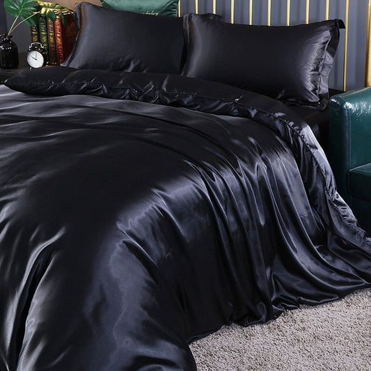 Luxe Satin Bedset – Elegante Beddecoratie voor Slaapcomfort