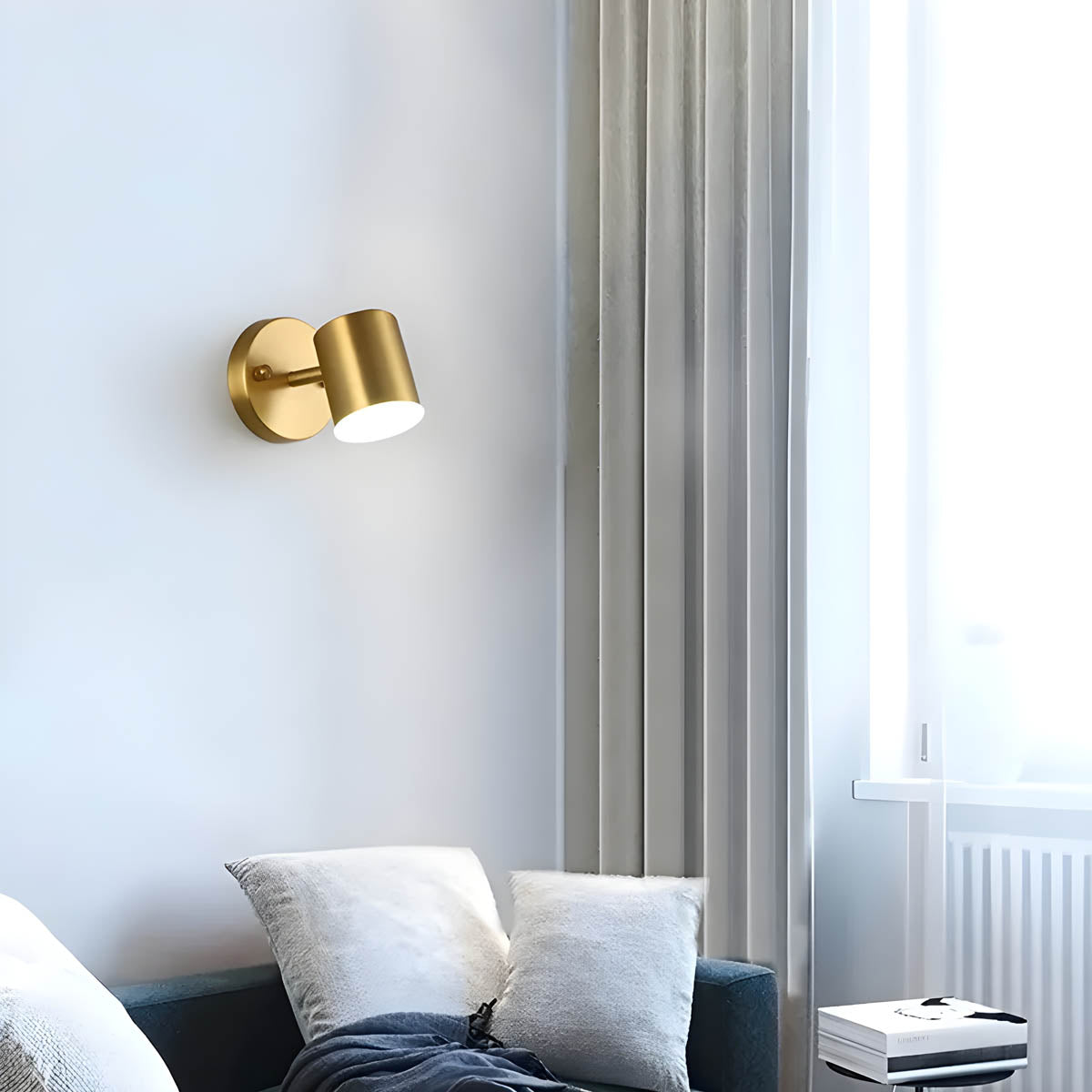 Elegante Scandinavische Koper LED Wandlampen voor Stijlvolle Verlichting