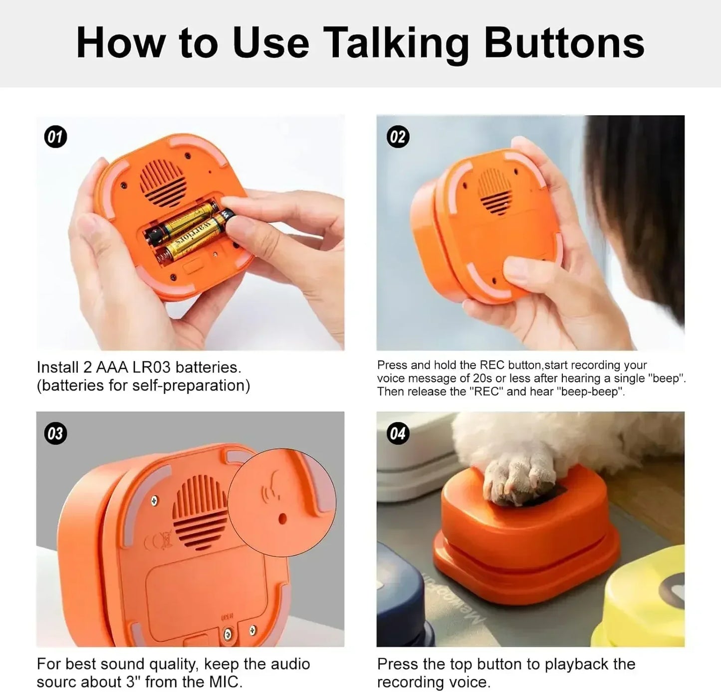 BarkTalk – Interactieve Knoppen voor Hondentraining